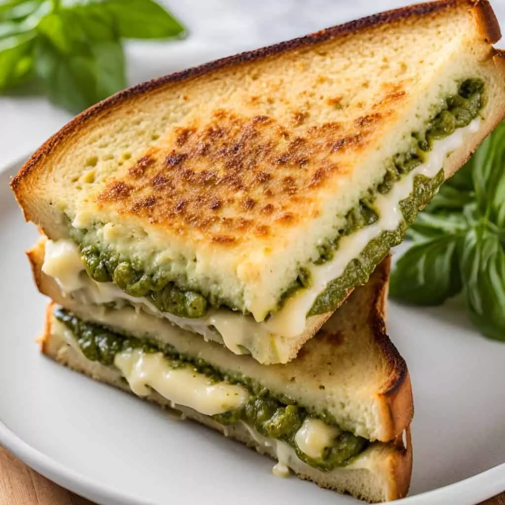 pesto grilled cheese