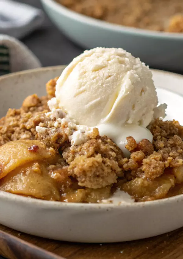 apple crisp a la mode