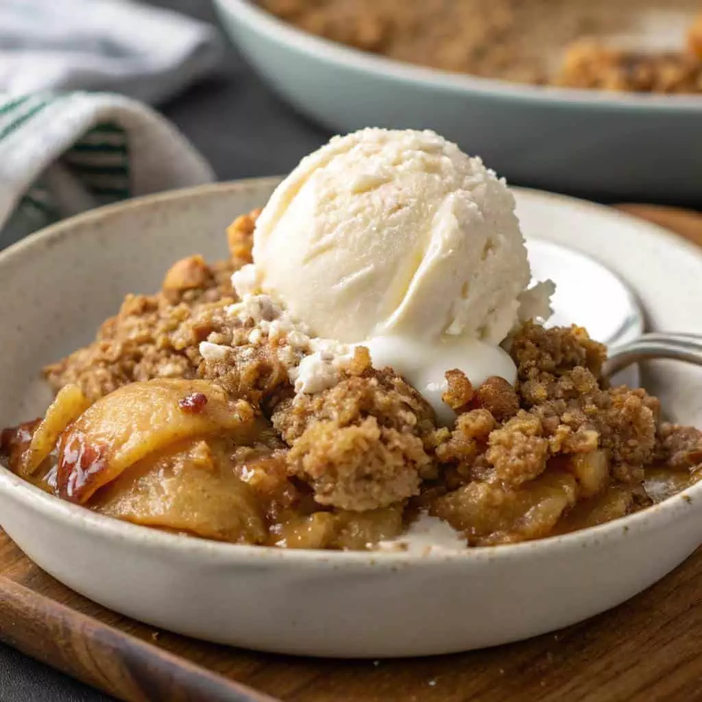 apple crisp a la mode