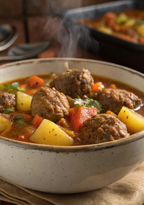 Middle Eastern Meatballs (Kofta Stew)