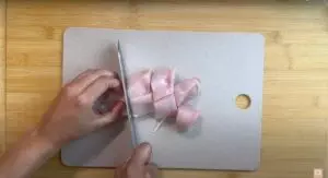 cut chicken