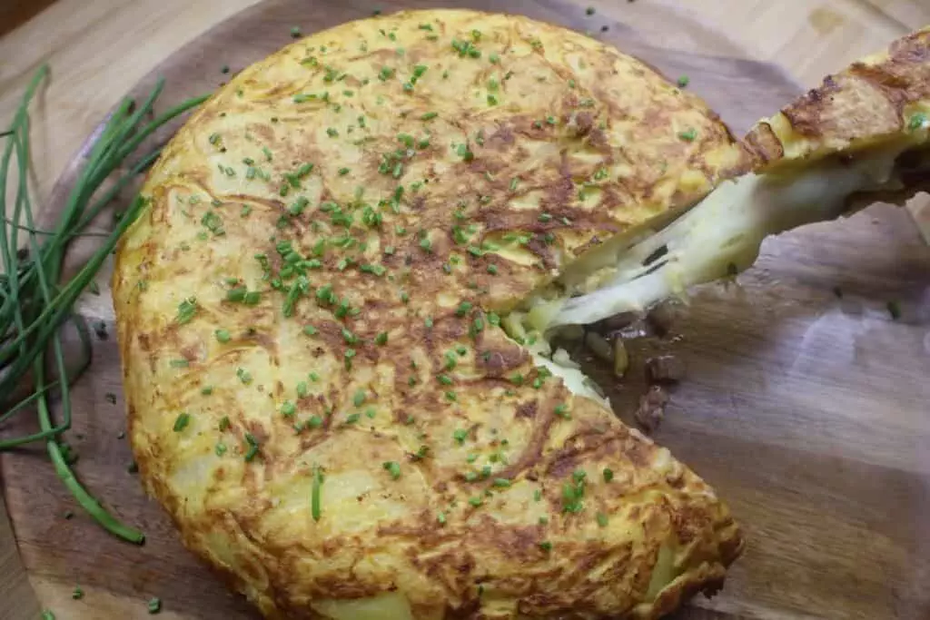 spanish omelette with pancetta