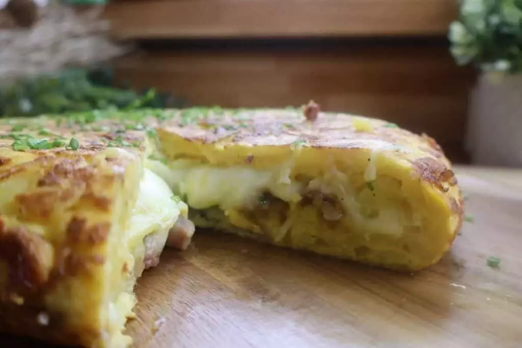 spanish omelette with pancetta