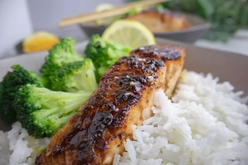 honey & orange glazed salmon