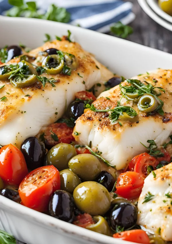 One-Pan Mediterranean Cod