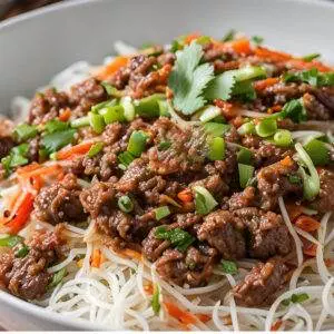 ground beef vermicelli