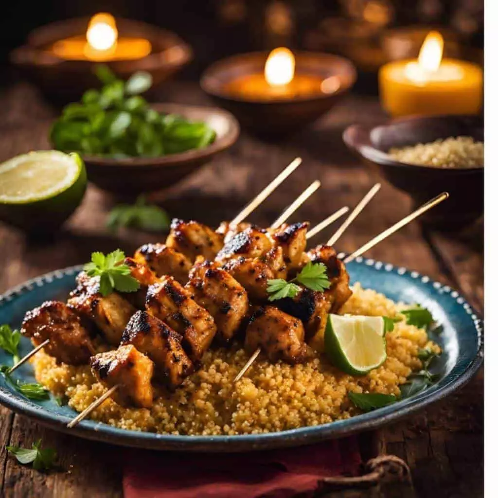 Moroccan Chicken Skewers