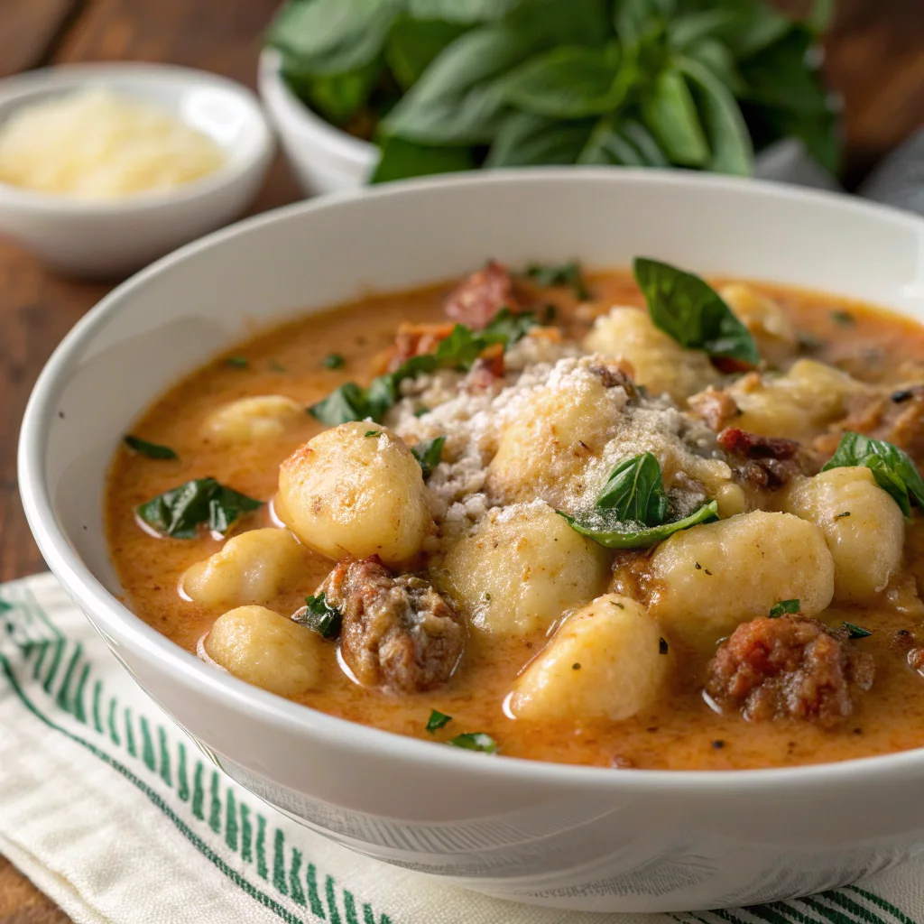 Creamy Gnocchi & Italian Sausage Soup