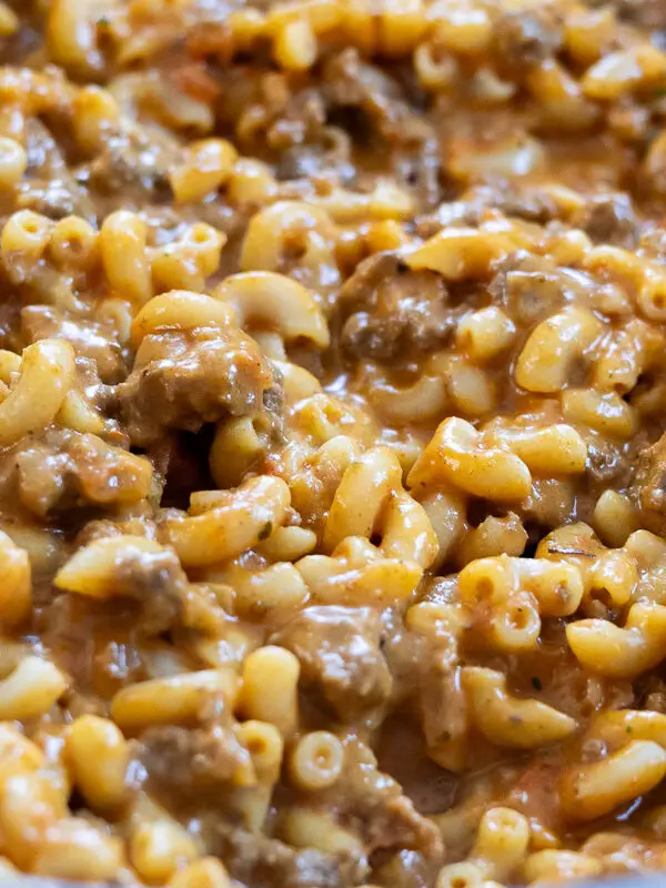 Cheesy Beef & Elbow Pasta: Homemade Hamburger Helper